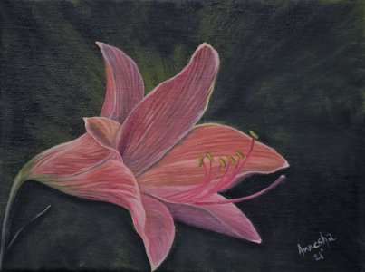 Lily Of The Valley Flower Oil Painting