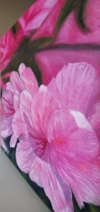 Azaleas Flower Oil Painting | Fragile Love