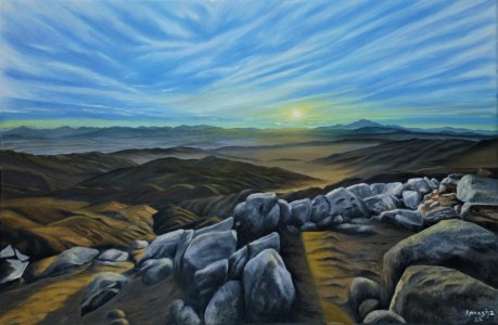 Canvas Prints of the Original Sunset Soaked Scene