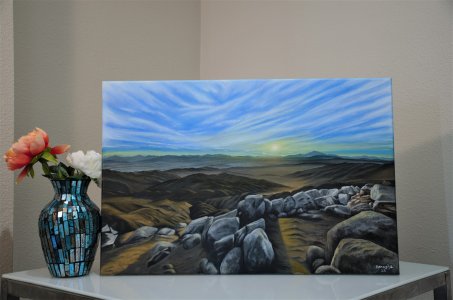 Canvas Prints of the Original Sunset Soaked Scene