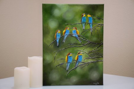 The European Robin Bird Bee Eater