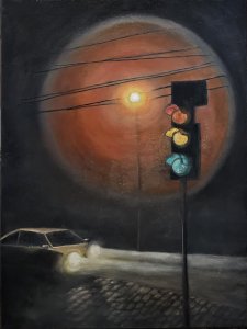 Misty Glow - Original Oil Painting