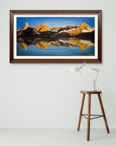Painting of the Swiss Alps